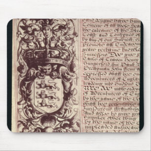 Detail of the left hand margin mouse mat