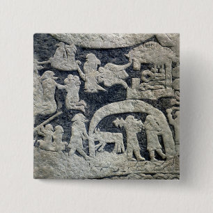 Detail of the legend of Valhalla 15 Cm Square Badge