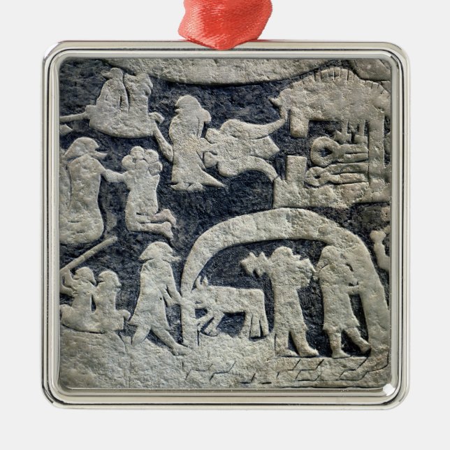 Detail of the legend of Valhalla Metal Tree Decoration (Front)