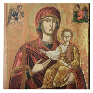 Detail of the Madonna and Child from the Iconostas Tile