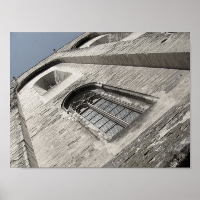 Detail of the Palais des Papes, Avignon, France Poster (Front)