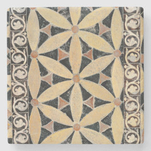 Detail of the pavement stone coaster