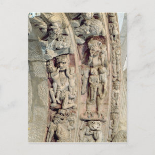 Detail of the Portico De la Gloria Postcard