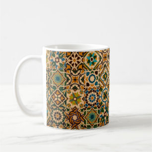 Detail of the traditional tiles (azulejos) from fa coffee mug
