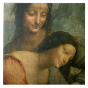 Detail of the Virgin and St. Anne from The Virgin Tile