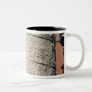 Detail of Trajan's Column Two-Tone Coffee Mug