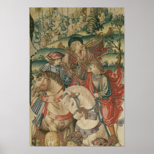 Detail of Trumpeters on horseback Poster