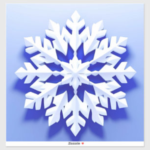 Detailed Blue Snowflake