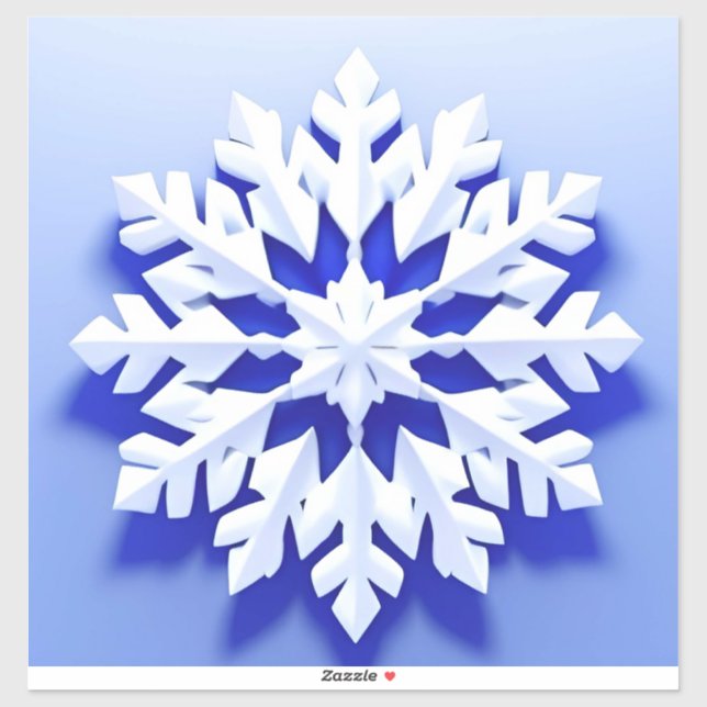 Detailed Blue Snowflake (Sheet)