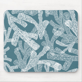 Detailed Coral Pattern Mouse Mat