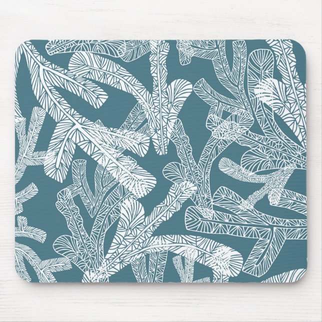 Detailed Coral Pattern Mouse Mat (Front)