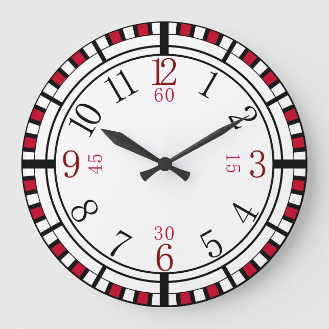 Detailed dial in different colors large clock (Front)