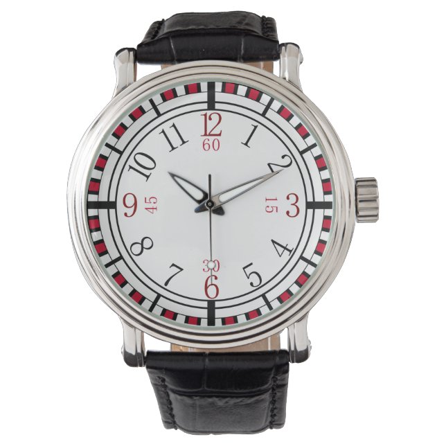 Detailed dial in different colours watch (Front)