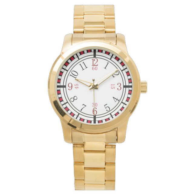 Detailed dial in different colours watch (Front)