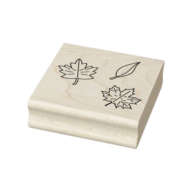 Detailed Fall Leaves Art Stamp (Stamp)