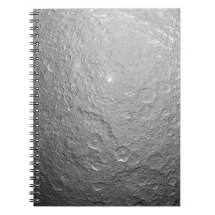 Detailed Full Moon Photo High-Res Lunar Surface Notebook