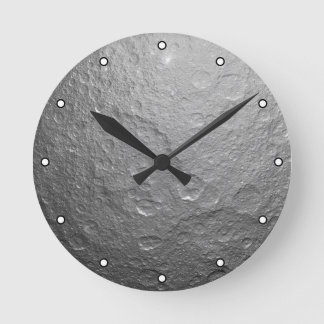 Detailed Full Moon Photo | High-Res Lunar Surface Round Clock