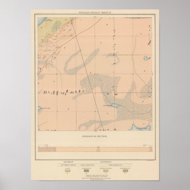 Detailed Geology Sheet IX Poster (Front)
