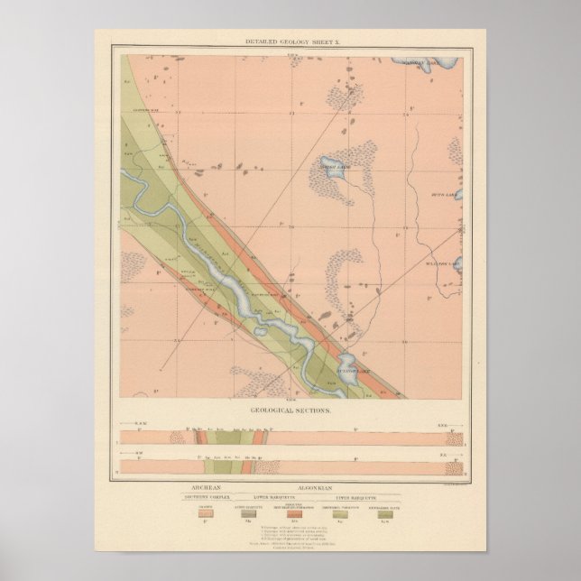 Detailed Geology Sheet X Poster (Front)