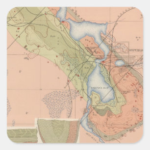 Detailed Geology Sheet XI Square Sticker