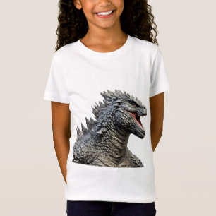 Detailed Head of Roaring Godzilla Monster T-Shirt