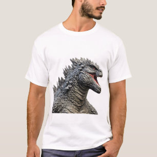 Detailed Head of Roaring Godzilla Monster T-Shirt