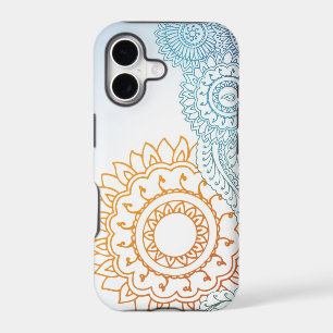 Detailed henna abstract sunrise