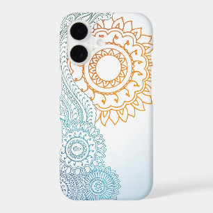 Detailed henna abstract sunrise