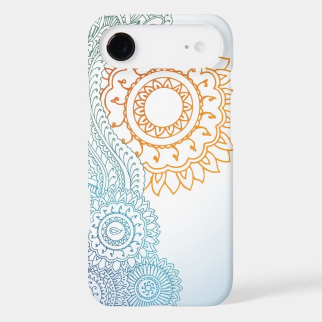 Detailed henna abstract sunrise Case-Mate iPhone case (Back)