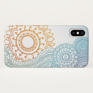 Detailed henna abstract sunrise iPhone x case