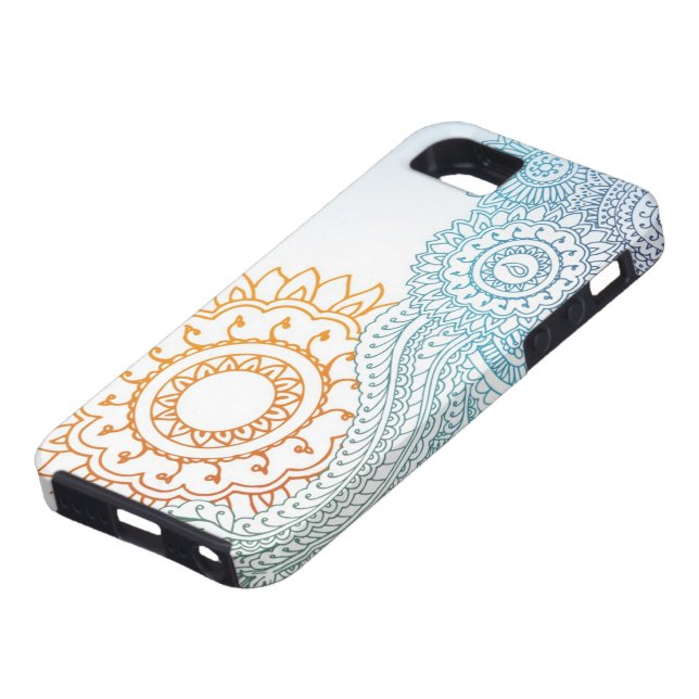 Detailed henna abstract sunrise Case-Mate iPhone case (Bottom)