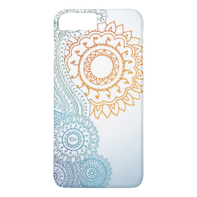 Detailed henna abstract sunrise Case-Mate iPhone case (Back)