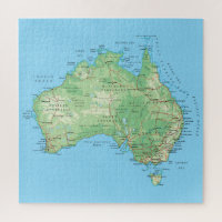 Detailed Map of Australia
