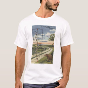 Detailed Map of the "Dream Highway" T-Shirt