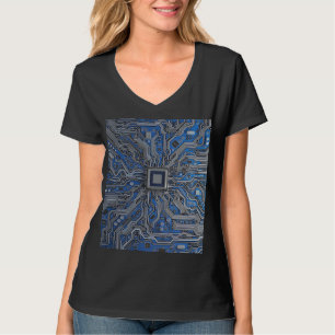Detailed Motherboard Schematic Electronic Circuit T-Shirt