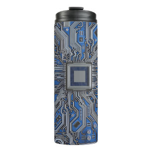 Detailed Motherboard Schematic Electronic Circuit Thermal Tumbler