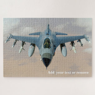 Detailed photograph F-16 Falcon USAF fighter jet, Jigsaw Puzzle