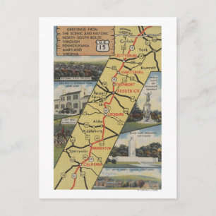 Detailed Postcard of Route 15
