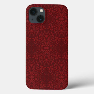 Detailed Red Floral Wallpaper iPhone 13 Case