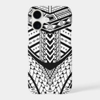 Detailed Samoan tribal tattoo pattern