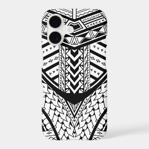 Detailed Samoan tribal tattoo pattern