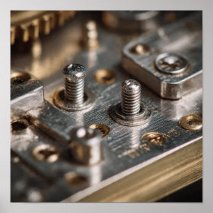 Detailed Stability: Clockwork Screws and Plates Poster