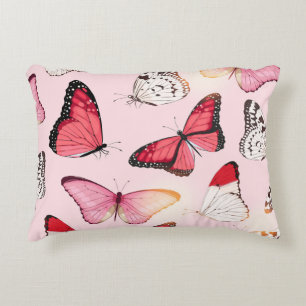 Detailed Tropical Butterfly: Vintage Pattern Decorative Cushion