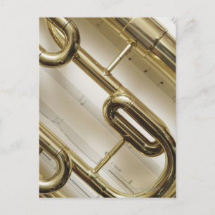Detailed Trumpet Postcard