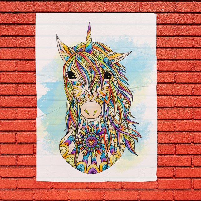 Detailed Unicorn Large Colouring Poster (Creator Uploaded)