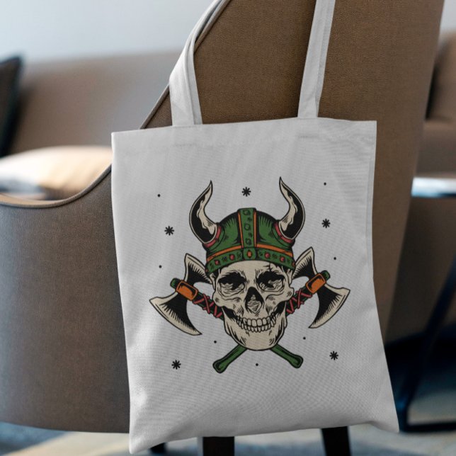 Detailed Viking Skull Tote Bag (Creator Uploaded)