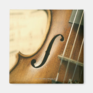 Detailed Violin Magnet