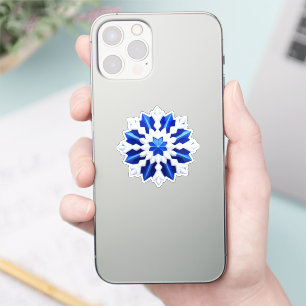 Detailed White Snowflake Design