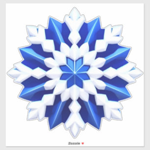 Detailed White Snowflake Design