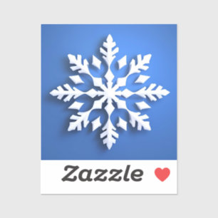 Detailed White Snowflake Design
